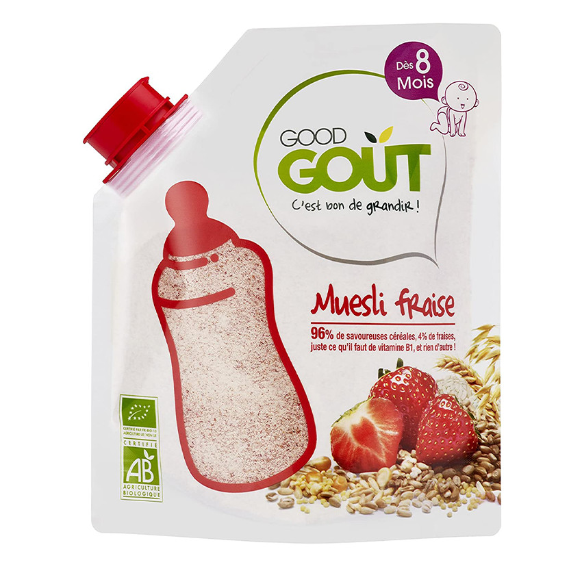Mélange de céréales infantiles à la fraise bio - 200g 