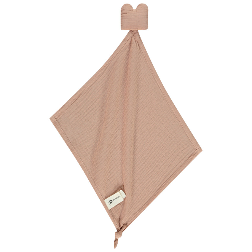 Doudou animal en gaze de coton 