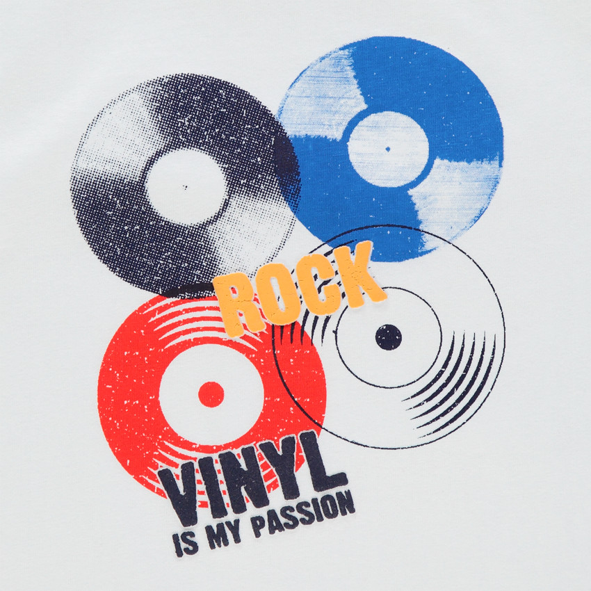 T-shirt manches courtes print vinyles  