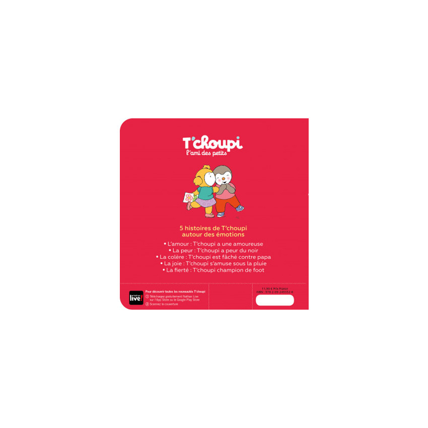 Livre T'choupi à la découverte des émotions 