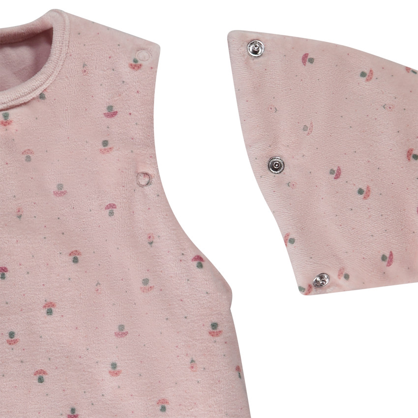 Gigoteuse à manches amovibles TOG 3.5 imprimé champignons pour bébé fille 