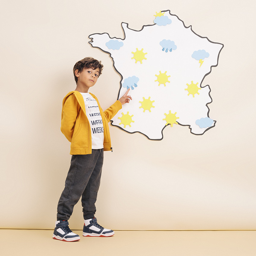 Pantalon de jogging en molleton chiné pour enfant garçon 