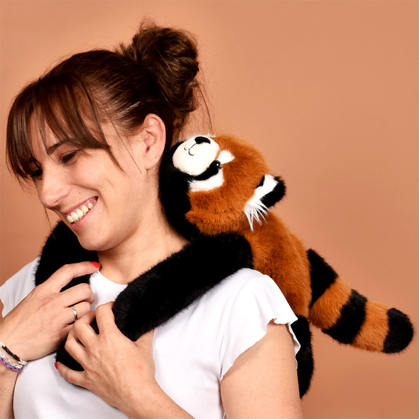 Peluche lestée Podcolle 40CM Panda Roux 