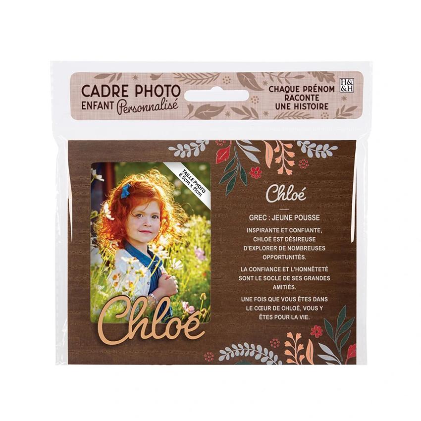 Cadre photo personnalisé 18,5 x 14,5 cm Chloé