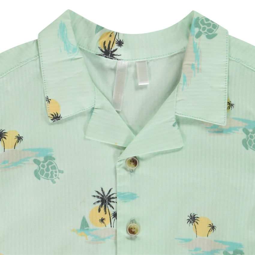 Chemise manches courtes imprimé îles pour bébé garçon 
