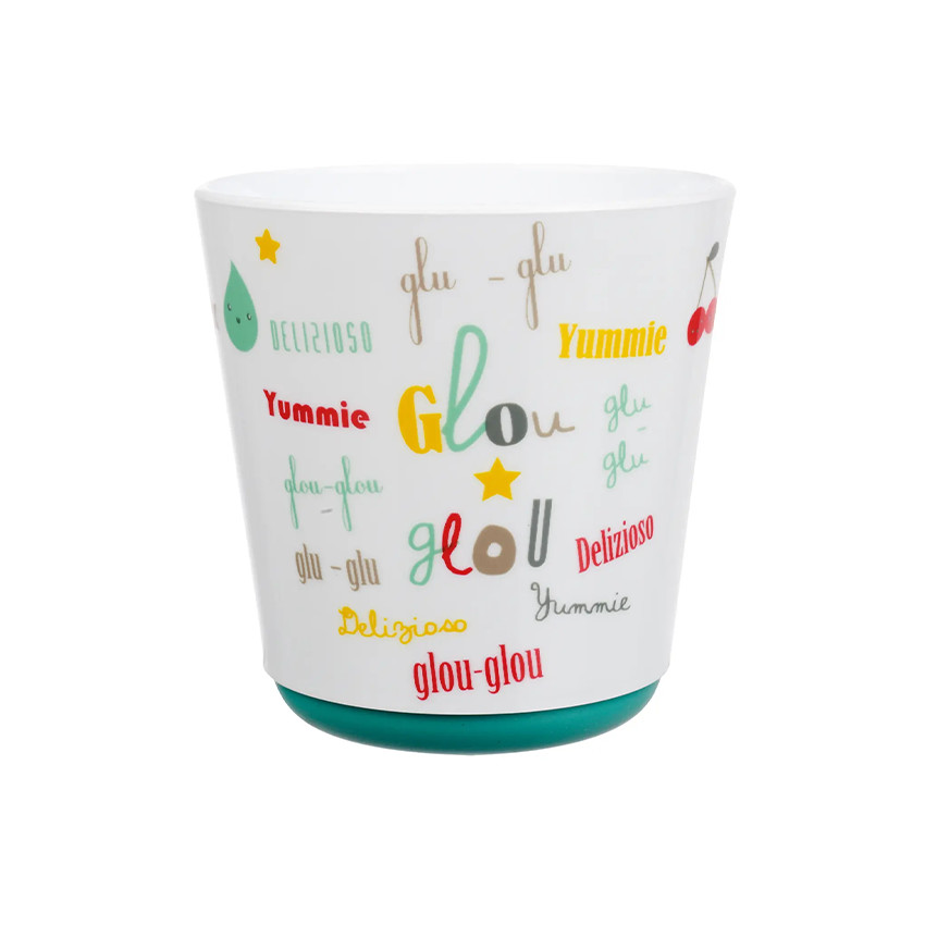 Gobelet micro-ondable avec base anti-dérapante