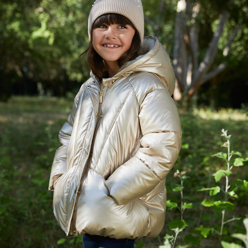 Doudoune fille matelassée à capuche grand froid 