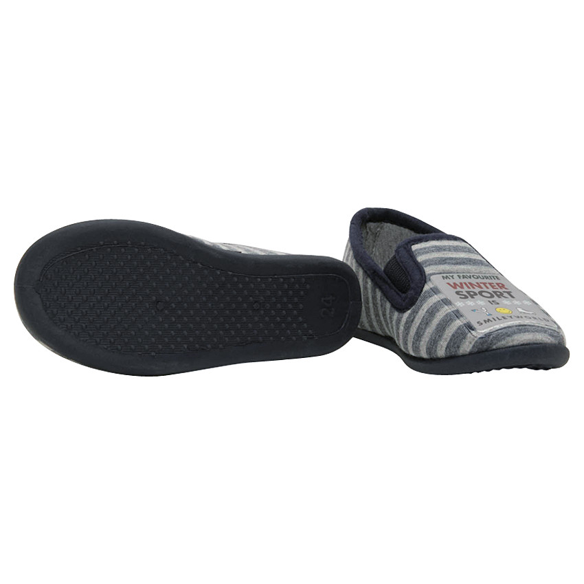Chaussons rayés avec patch SmileyWorld 