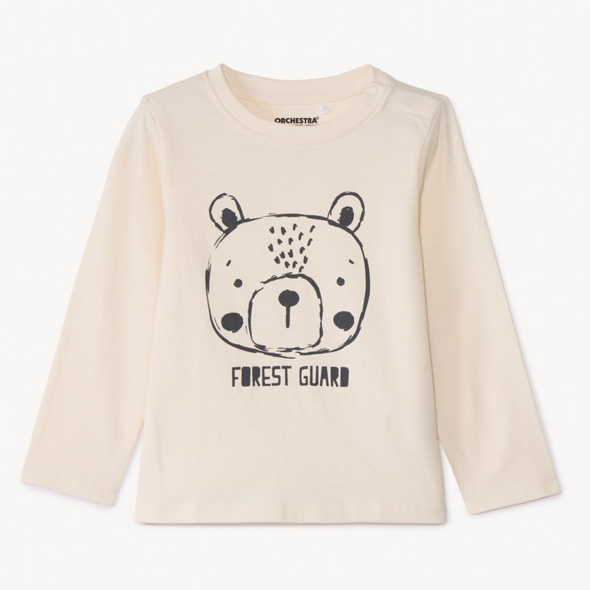 T-shirt manches longues print animal pour bébé garçon