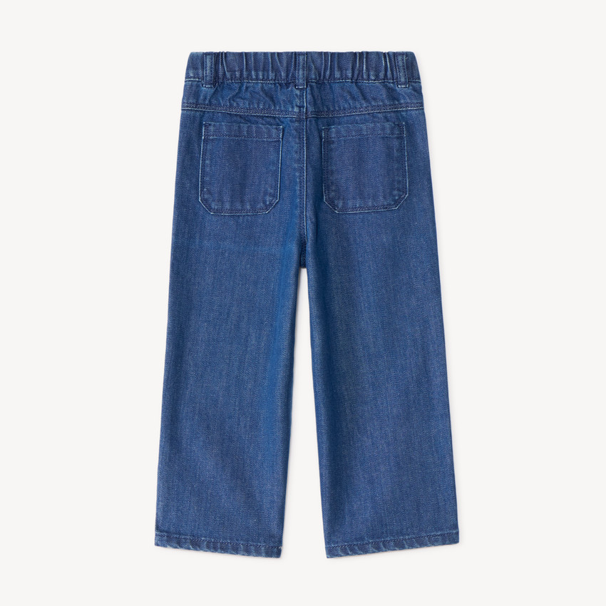 Jean large bébé garçon uni 