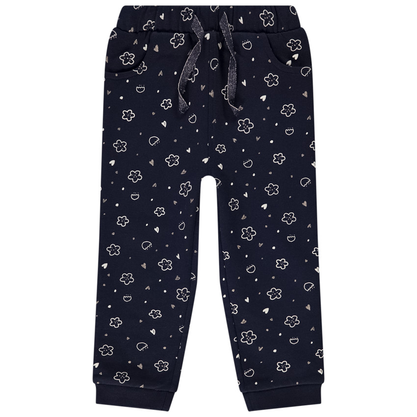 Jogging en molleton imprimé fantaisie pour bébé fille 