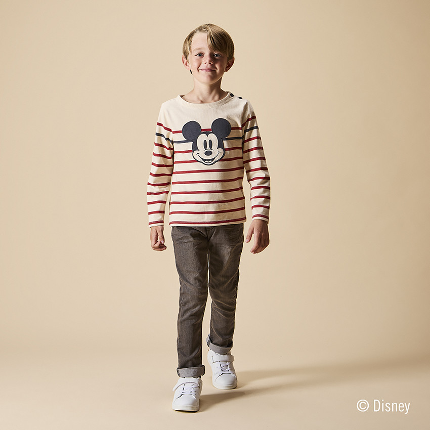 Marinière manches longues Mickey Disney pour garçon 