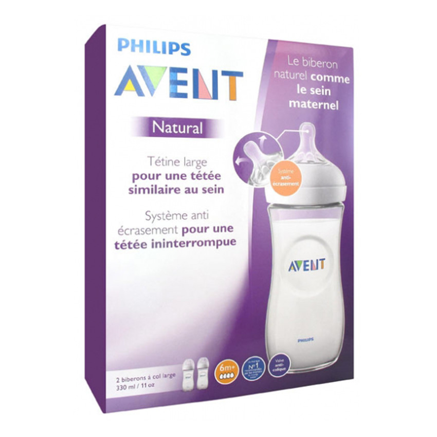 Lot de 2 biberons Natural 2.0 330ml 
