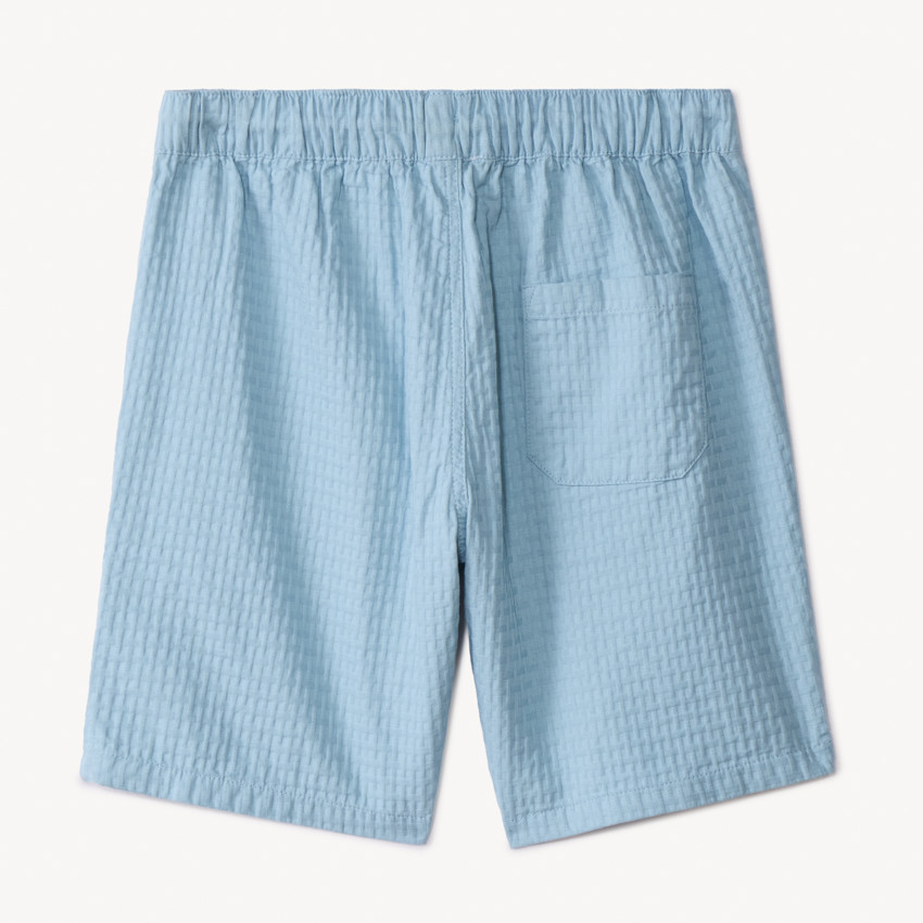 Ensemble 2 pièces en toile fantaisie unie pour garçon 