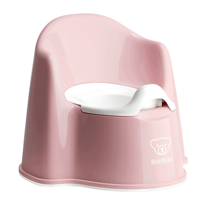 Pot fauteuil - Rose pastel/Blanc 