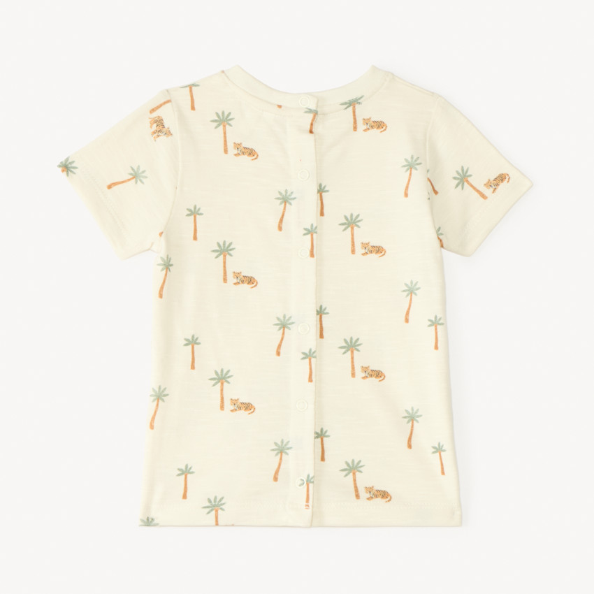 Ensemble court 2 pièces t-shirt + salopette pour bébé garçon 