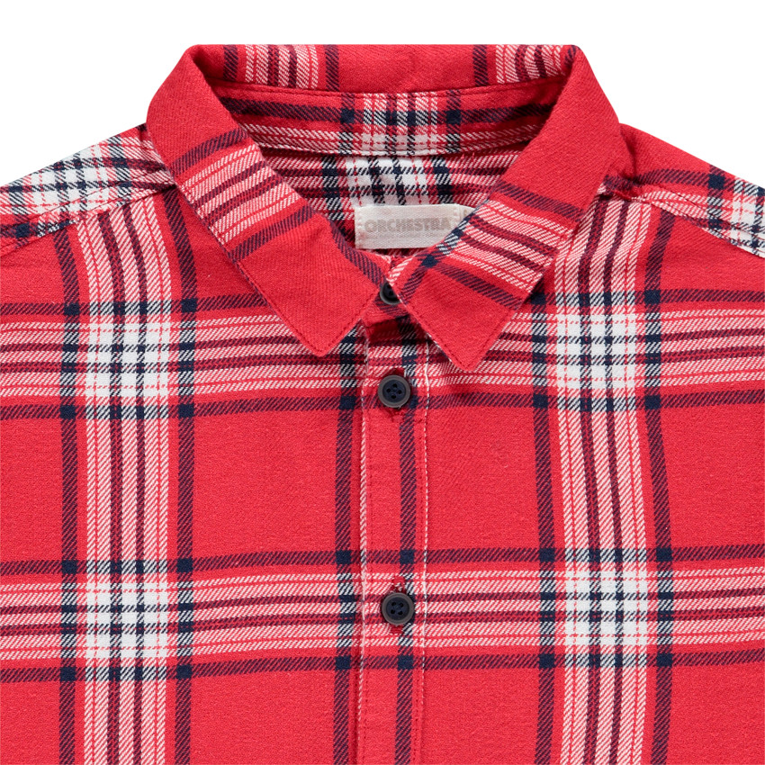 Chemise en flanelle à carreaux pour enfant garçon 