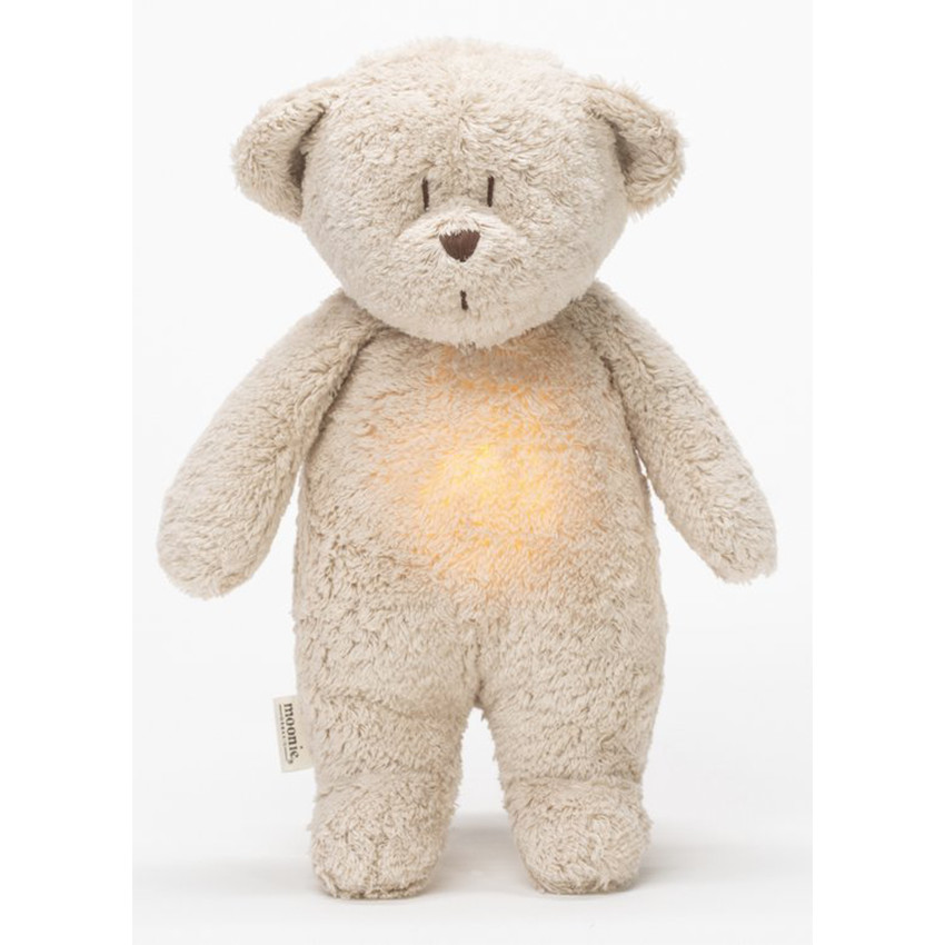 VEILLEUSE PELUCHE MOONIE THE HUMMING BEAR 2.0 - SAND