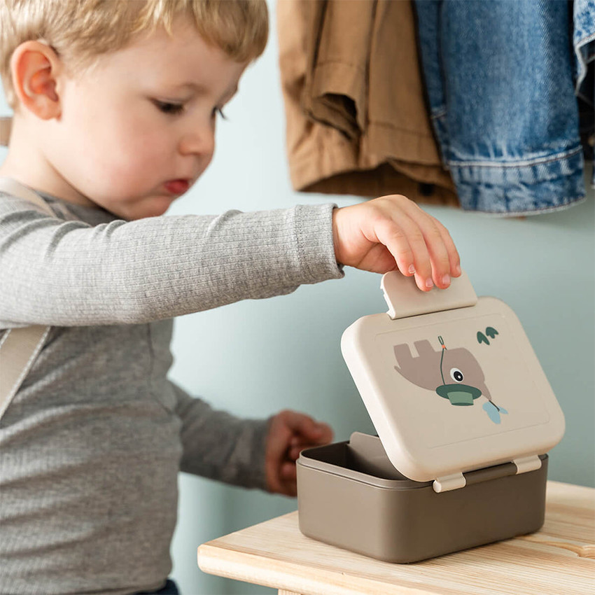 Snackbox avec piques snack Tiny Trails Sable 