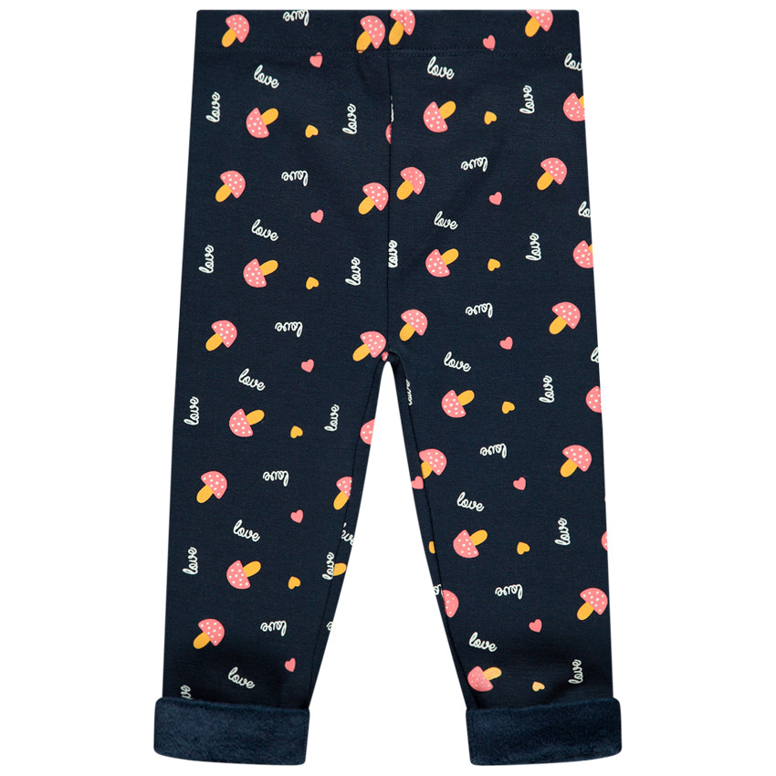 Legging imprimé doublé sherpa pour bébé fille 