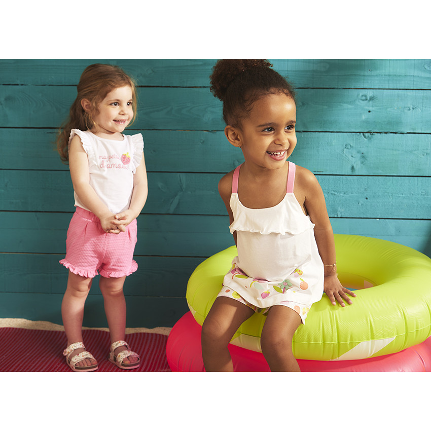 Ensemble 2 pièces avec short imprimé pour bébé fille 