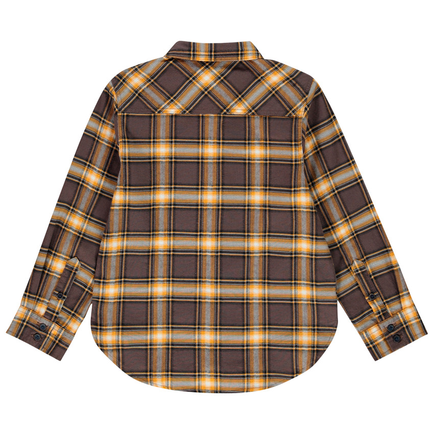 Chemise manches longues à carreaux pour enfant garçon 