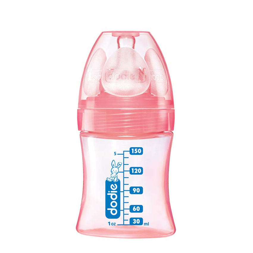 Biberon anti-colique Initiation+ 150ml 0-6 mois  - Rose Poupée 