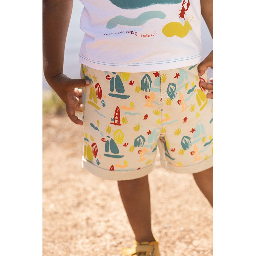 Ensemble de plage débardeur + bermuda pour bébé garçon 