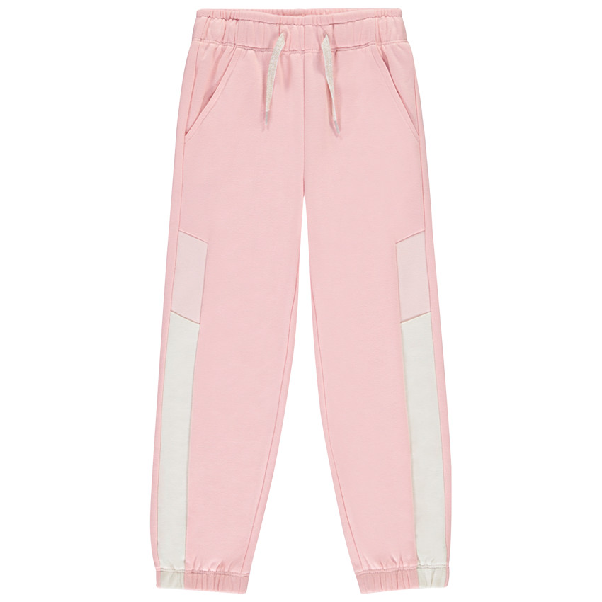 Pantalon de jogging effet colorblock pour fille