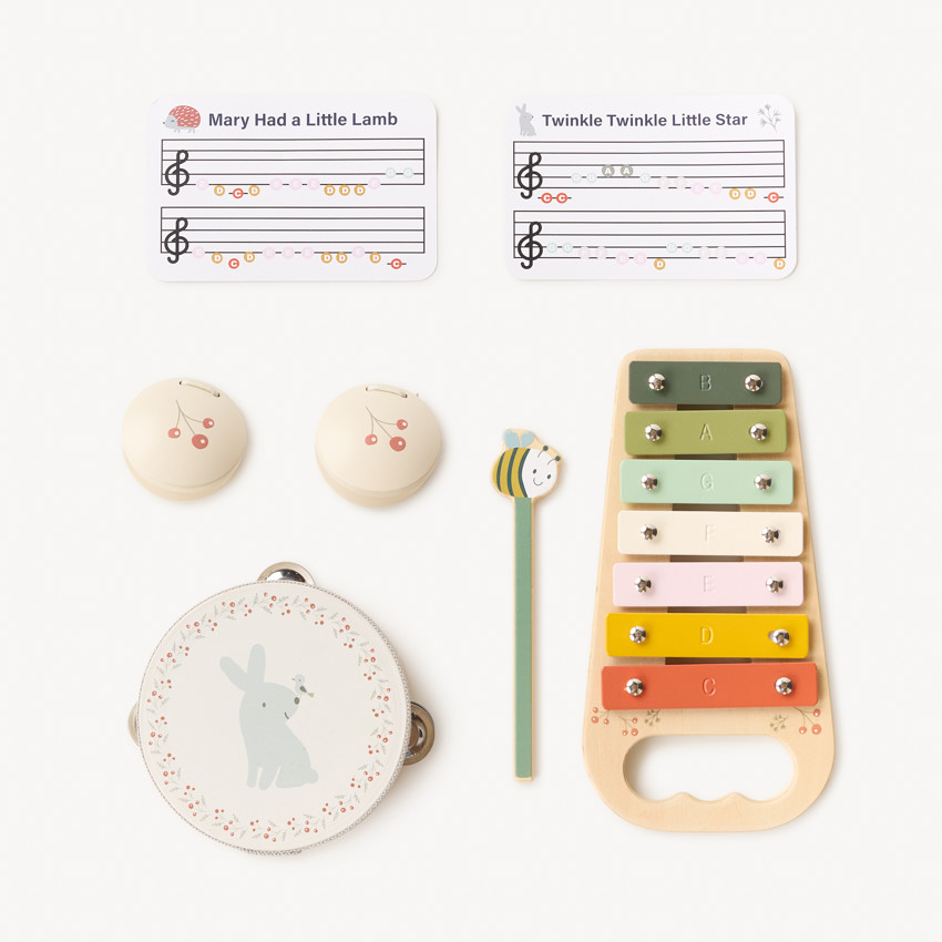 Set musical en bois "Hello Les Petits" 