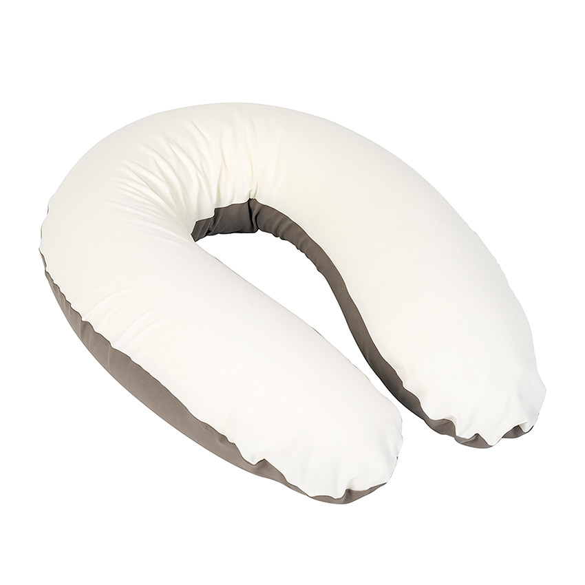 Coussin d'allaitement Buddy Home - Blanc/Taupe 