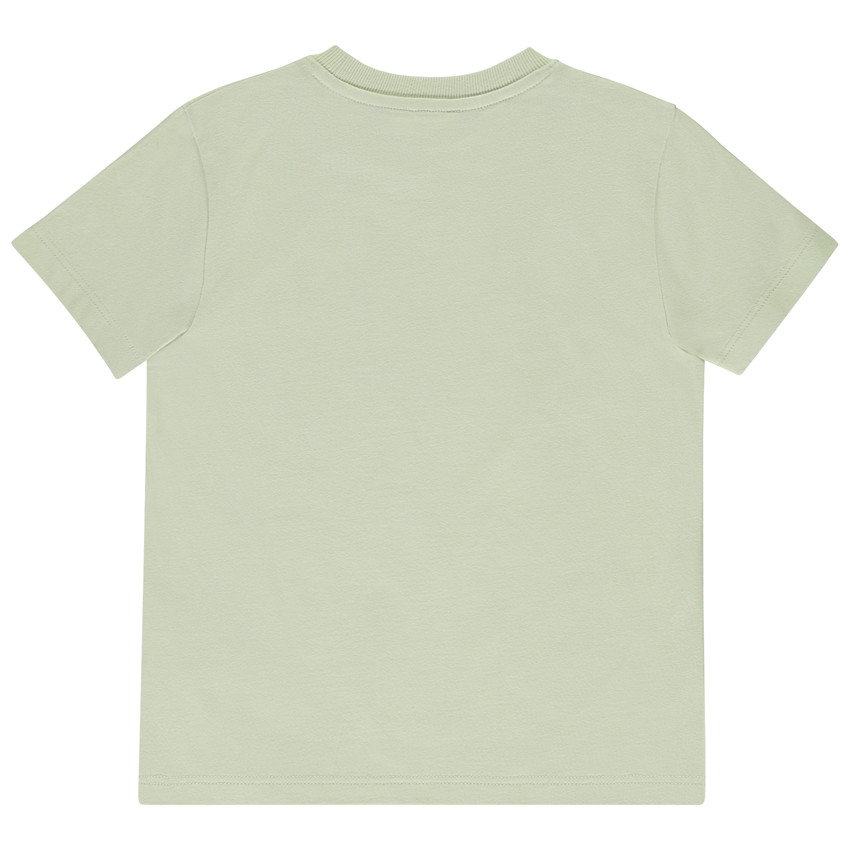 T-shirt manches courtes cording et broderie feuilles pour garçon 