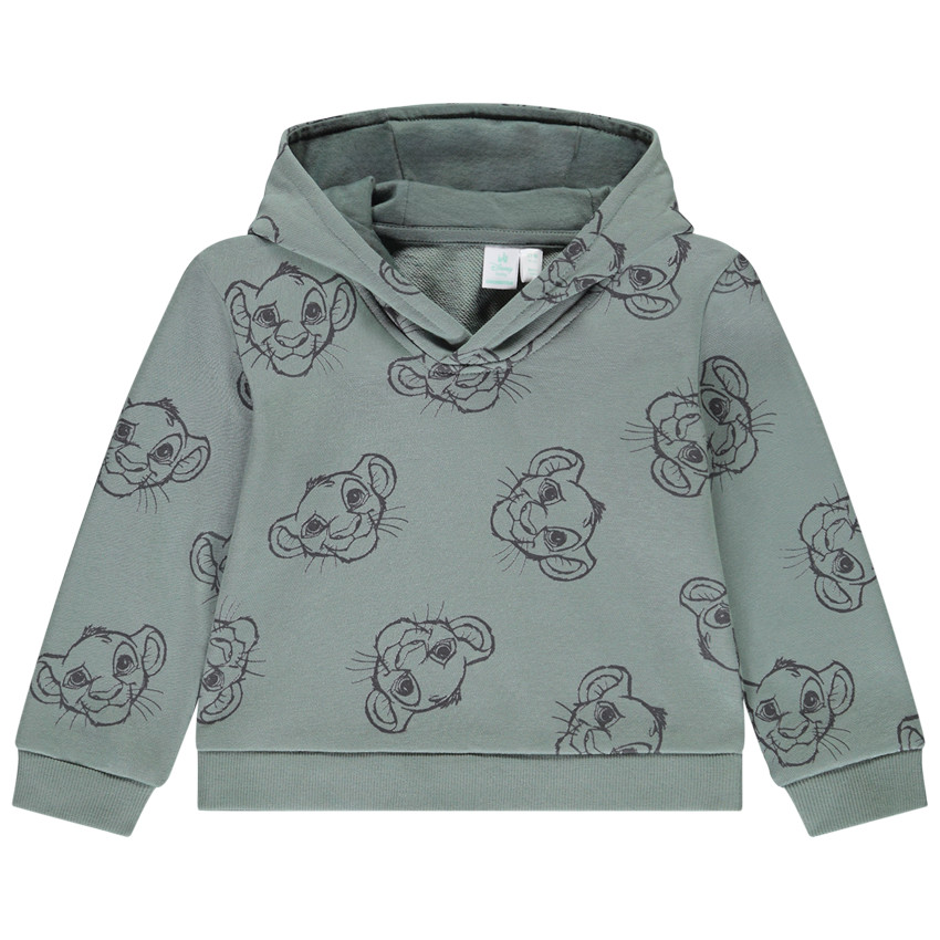 Sweat à capuche imprimé Simba Disney pour bébé garçon