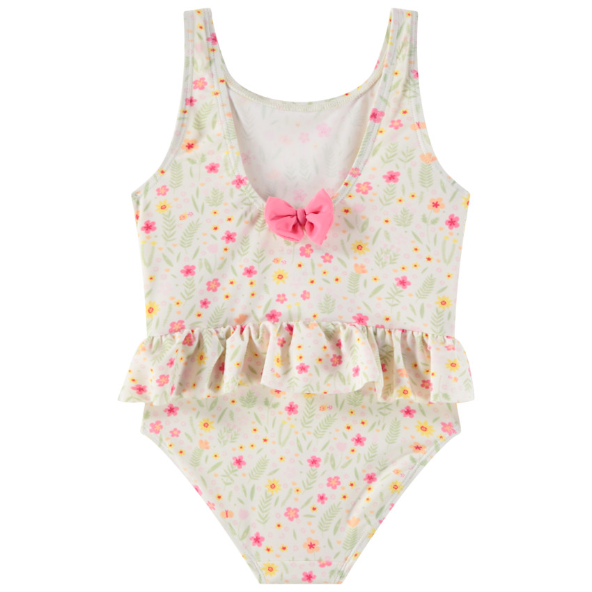Maillot de bain 1 pièce imprimé fleurs pour bébé fille 