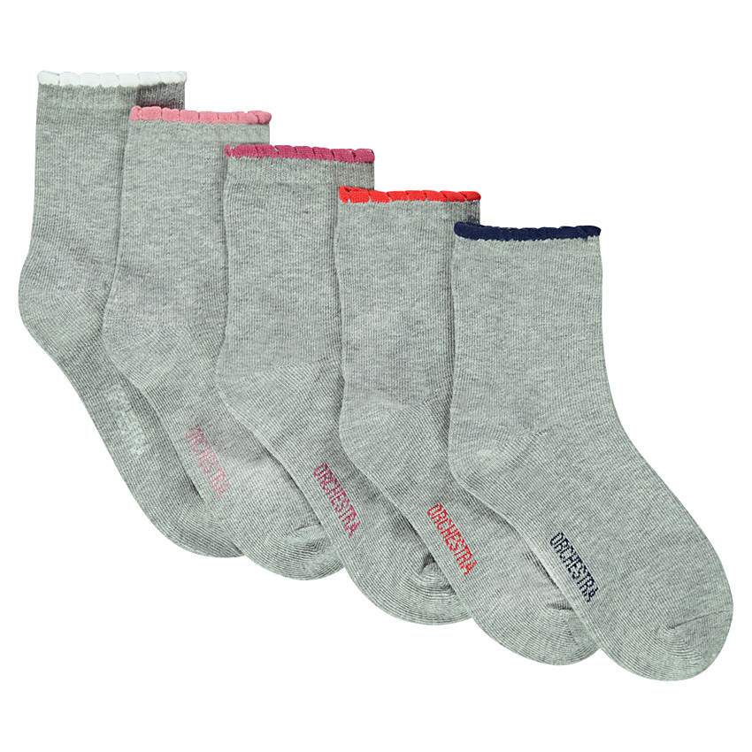 Lot de 2 paires de chaussettes unies