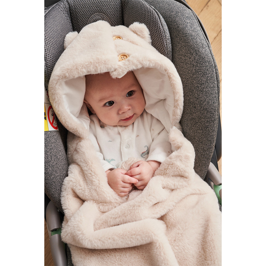 Nid d'ange Groloudoux® fausse fourrure Sable 