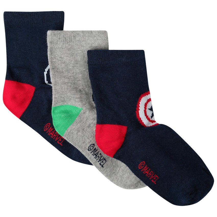 Lot de 3 paires de chaussettes motif Marvel 