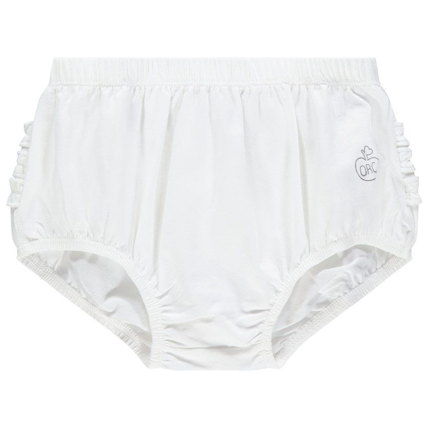 Bloomer blanc à frous-frous 