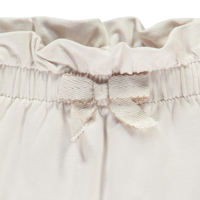 Pantalon de jogging uni avec nœud fantaisie pour bébé fille  