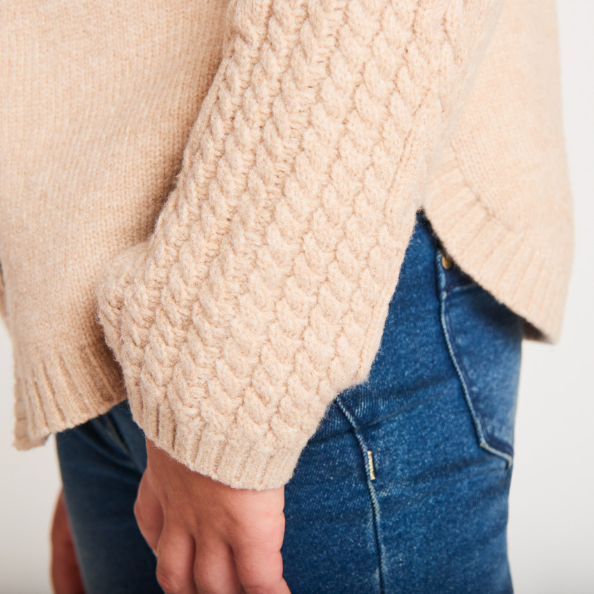 Gilet en tricot pressionné à nœuds pour fille 