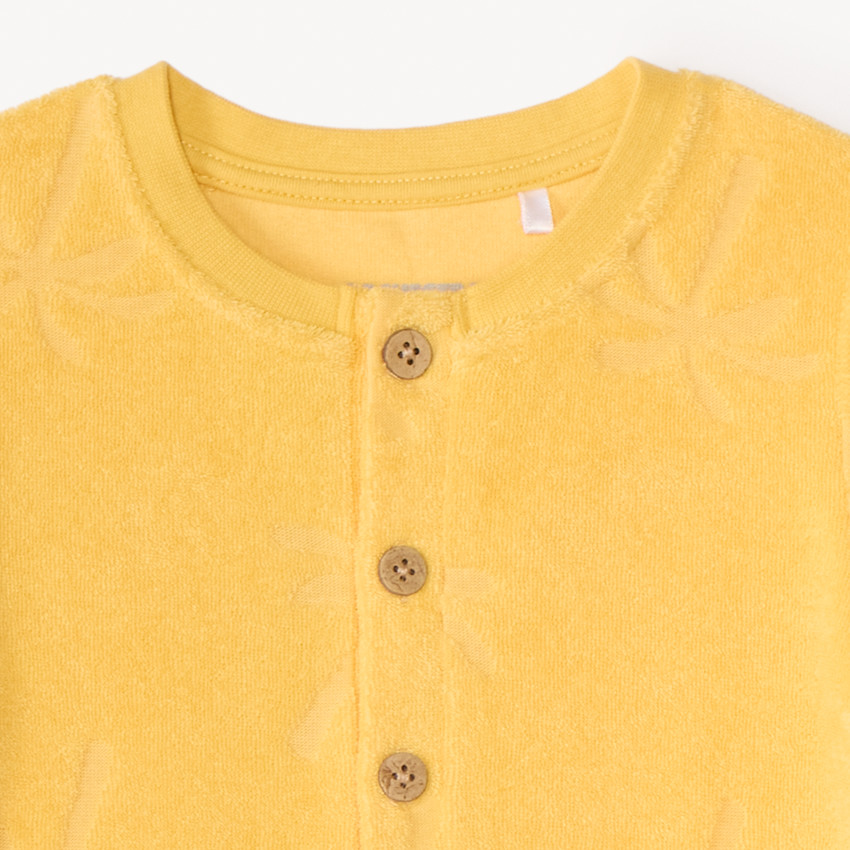 Combishort en éponge palmier en relief pour bébé garçon 