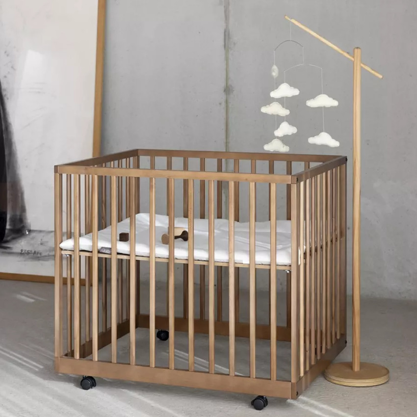 Pied en bois pour mobile - Marron (Quax) - Image 1