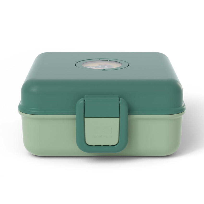 Lunchbox personnalisable 850ml Snacky avec couverts Forest Vert 