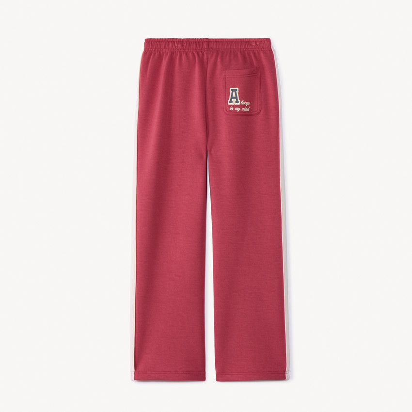 Jogging large en molleton avec bandes latérales pour fille 