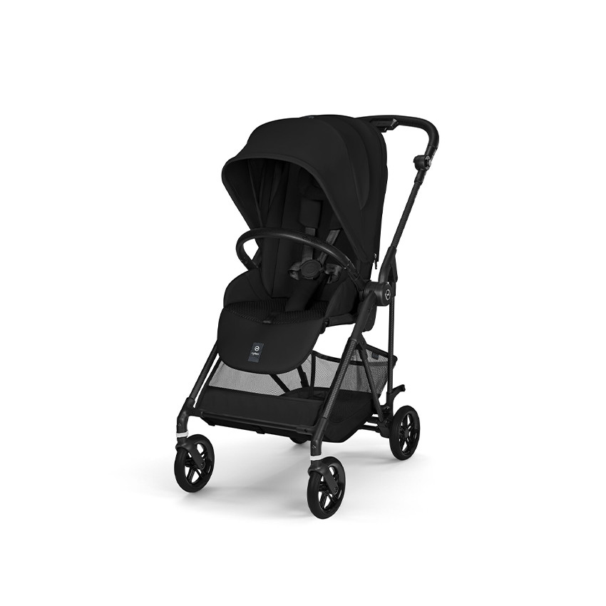 Poussette compacte ultralégère Melio 2026 - carbon/magic black