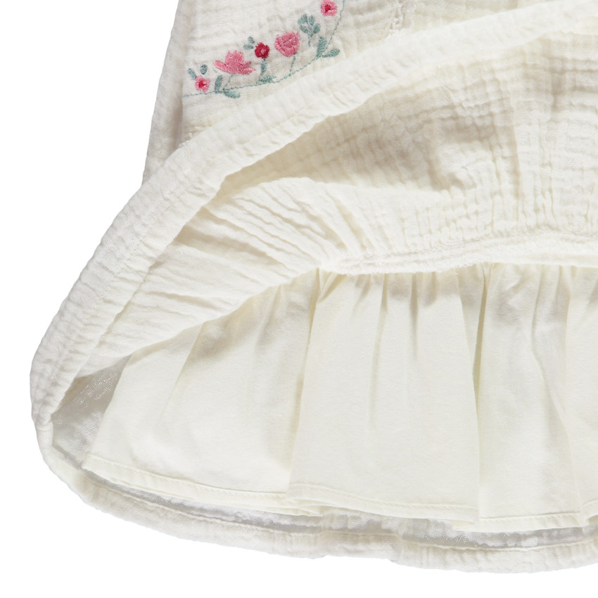 Ensemble tunique 2 pièces en double gaze de coton fantaisie pour bébé fille 