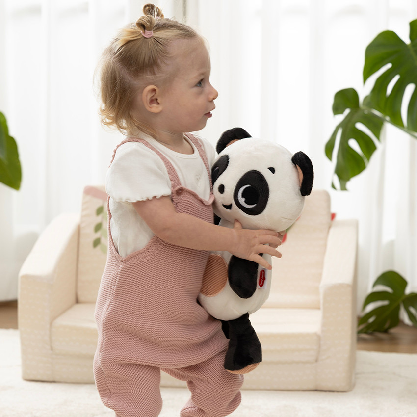 Peluche veilleuse snuggly Buddy Panda black & white 