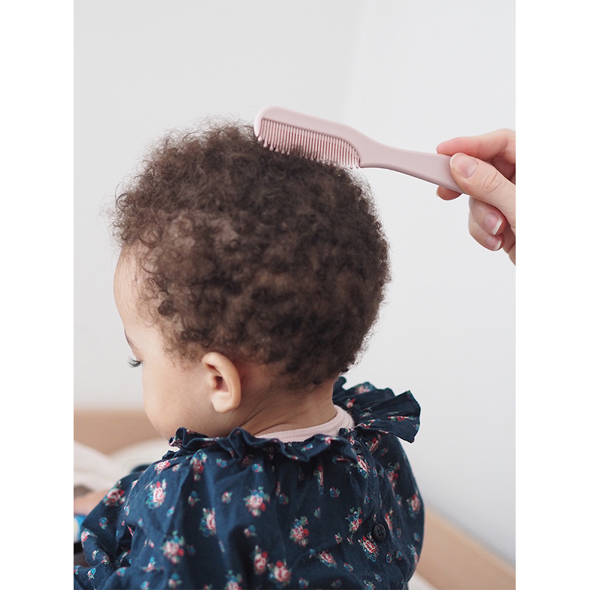 Brosse + Peigne Old Pink - Rose (Béaba) - Image 4