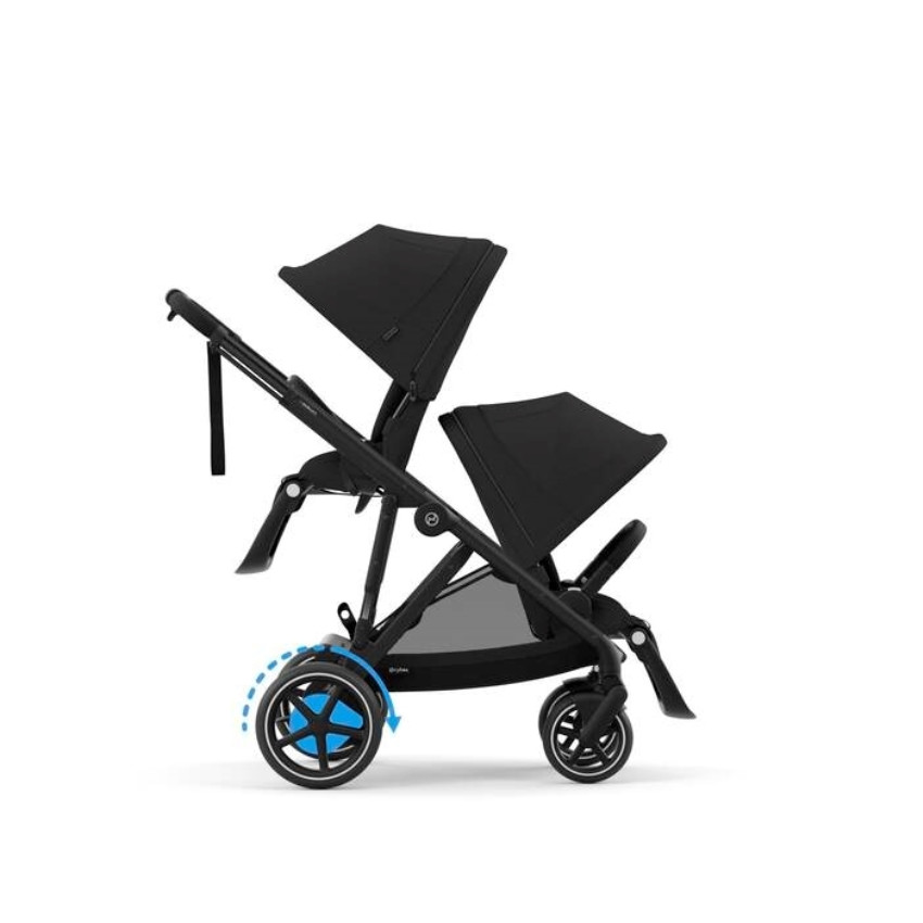 Poussette âge rapproché e-Gazelle S Moon black  