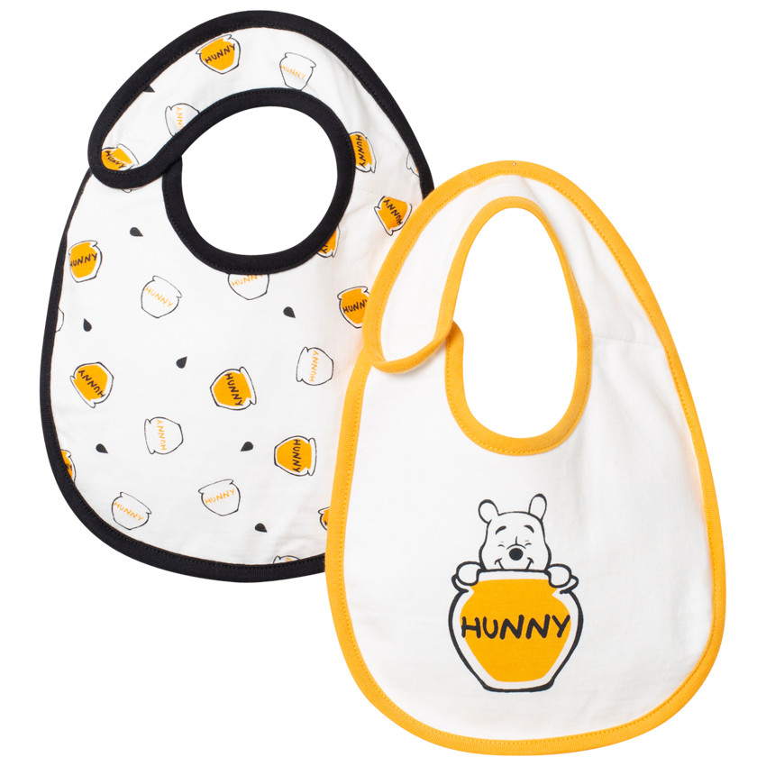 Lot de 2 bavoirs imprimé Winnie l'Ourson 